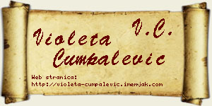 Violeta Cumpalević vizit kartica